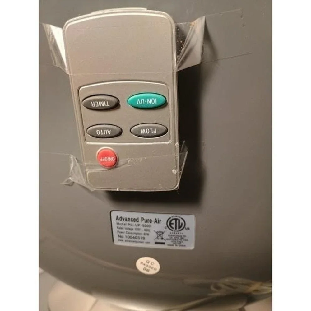 Air Shield -Advanced PureAir UP-9000 Air Purifier w/ Remote & Manual